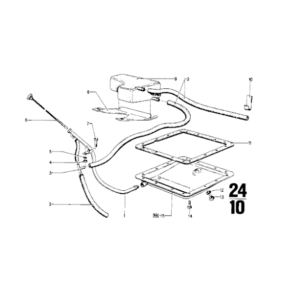 Uszczelka miski BMW E12 E3 E9 528 530 3,0 2,8 - 24111203500