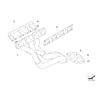 18407506778 Uszczelka kol. wydechowego BMW E46 E83 X3 Z4 316i 318i - 18407506778 - Części oryginalne BMW Łódź | Sklep internetowy BMW