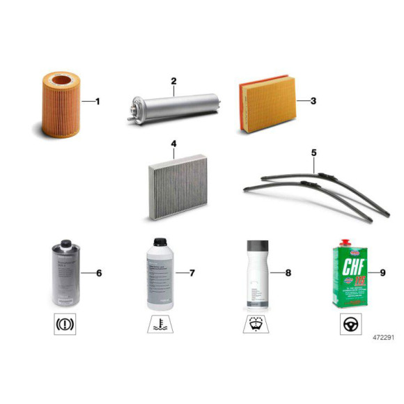 13718570043 Filtr powietrza BMW F10N F11N F15 F25 F26 X5 X3 X4 18d 20d 25d 518d 520d B47 - 13718570043 - Części oryginalne BMW Łódź | Sklep internetowy BMW