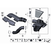 Filtr powietrza BMW E84 X1 F07 F10 F11 Z4 520i 528i 16i 20i 28iX - 13717582908
