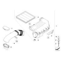 Filtr powietrza BMW F07 F10 F12 F01 X3 X5 X6 535i 640i 740i 40iX 35iX N55 - 13717571355