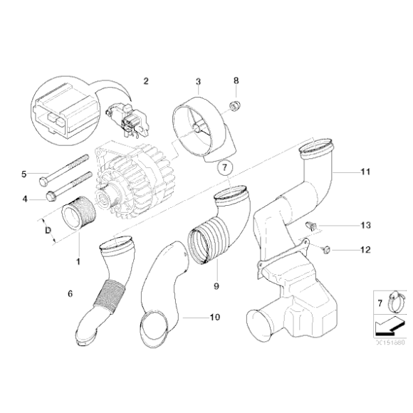 Regulator napięcia BMW E39 E46 E53 X5 Z3 520i 525i 530i 320i 325i 330i 330xi 325xi - 12317559183