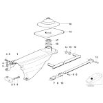 Gniazdo kuliste dolne koszyczek wybieraka zmiany biegów BMW E12 E21 E23 E24 E28 E30 - 25111207744