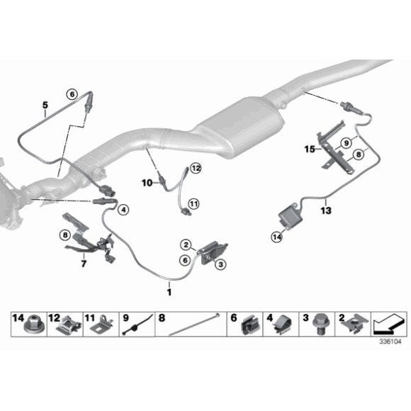 Sonda lambda BMW F07N F10N F11N 520d 525dX 520dX - 13628515640