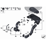 Przepływomierz BMW F07 F10 F11 F15 F20 F21 F25 F30 F31 MINI R55N R56N R57N R58 R59 R60 R61 - 13628506408