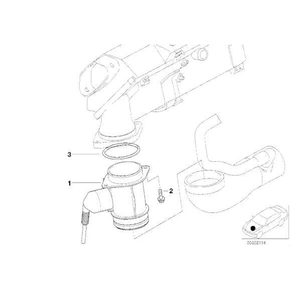 Przepływomierz BMW E36 E38 E39 525tds 725tds 325tds - 13622246084