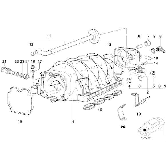 11611747085 Zaślepka BMW E23 E24 E28 E31 E32 E34 E38 E39 - 11611747085 - Części oryginalne BMW Łódź | Sklep internetowy BMW
