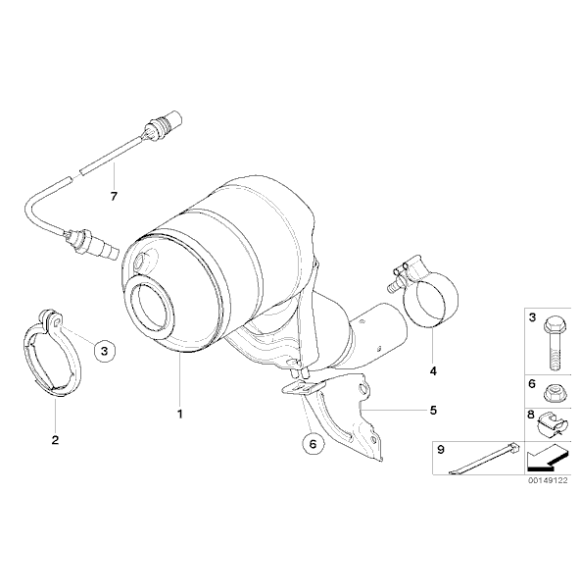 Sonda lambda BMW E87 F20 F21 E90 E91 F30 F31 E60 F07 F10 F11 E65 E83 X3 E70 F25 F15 - 13627796778