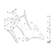 11317574397 Szyna prowadząca łańcuch BMW X6 F01 F10 F12 E70 X5 X6 550 750 650 50i - 11317574397 - Części oryginalne BMW Łódź | Sklep internetowy BMW