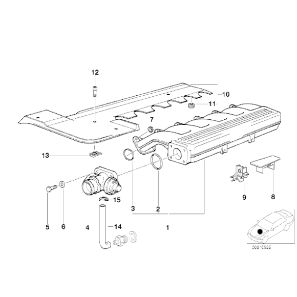 11612245438 Uszczelka kolektora dolotowego BMW E39 E38 E36 525tds 725tds 325tds 318tds - 11612245438 - Części oryginalne BMW Łódź | Sklep internetowy BMW