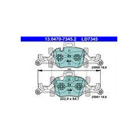 KLOCKI HAM. BMW P. 3/4/5/6/7/X3/X4/X5/X6/IX3 2,0-3,0 15- CERAMIC