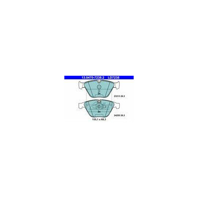 KLOCKI HAM. BMW P. 3/X1 1,6-3,0 04-13 CERAMIC