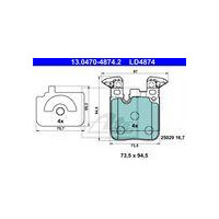 KLOCKI HAM. BMW T. 1/2/3/4 11- CERAMIC