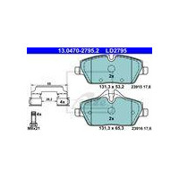 KLOCKI HAM. BMW P. 1/2 1,5-2,0 D 04- CERAMIC