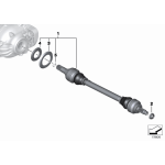 Tarcza osłona przeciwpyłowa mała wew. BMW E38 E39 E46 E53 E60 E61 E63 E65 E70 E81 E87 E90 F01 F07 F10 F13 F25 - 33131214446
