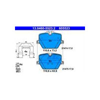 KLOCKI HAM. BMW T. 2/3/4/Z4/I4 1,6-3,0 18-