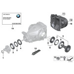 Tarcza osłona przeciwpyłowa mała wew. BMW E38 E39 E46 E53 E60 E61 E63 E65 E70 E81 E87 E90 F01 F07 F10 F13 F25 - 33131214446