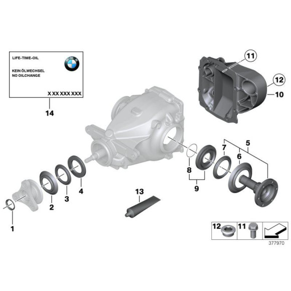 Tarcza osłona przeciwpyłowa mała wew. BMW E38 E39 E46 E53 E60 E61 E63 E65 E70 E81 E87 E90 F01 F07 F10 F13 F25 - 33131214446