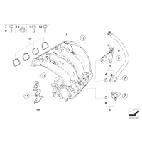 11617528584 Uszczelki kolektora ssącego BMW E81 E87 E90 E91 116i 118i 316i 318i N45N N46N - 11617528584 - Części oryginalne BMW Łódź | Sklep internetowy BMW