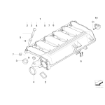 Pierścień podporowy kol. ssącego BMW E38 E39 E46 E53 E60 E63 E65 E70 E71 E83 E87 E81 E90 Diesel - 11612246949