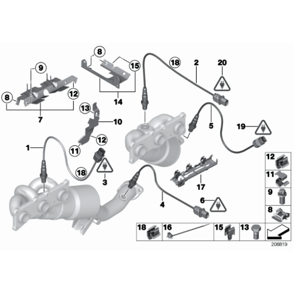 Sonda lambda BMW E60 E61 E63 E65 E90 E91 M3 323i 325i 330i 130i 730i 630i 523i 525i 530i - 11787537984