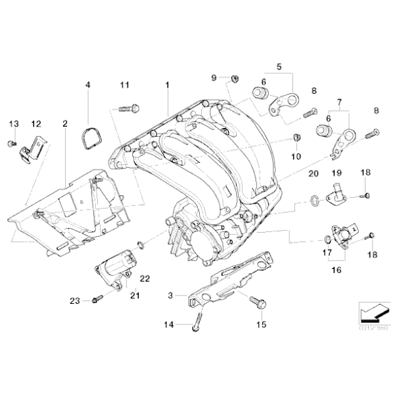 11617530703 Uszczelki kol.ssącego BMW E46 E60 E81 E83 E84 X3 X1 E87 E90 316 318 120 520 - 11617530703 - Części oryginalne BMW Łódź | Sklep internetowy BMW