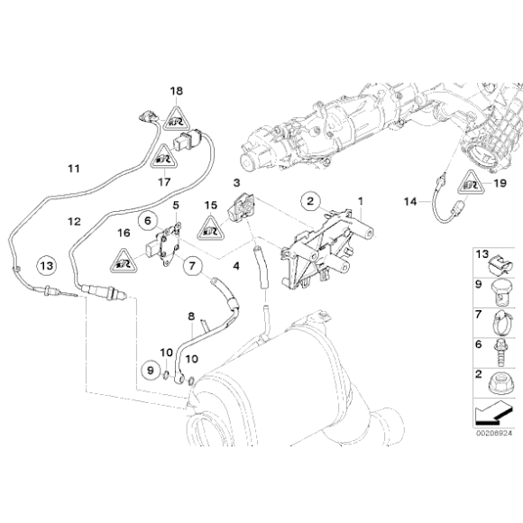 Sonda lambda BMW E60 E61 E70N E71 X5 X6 E90 E91 F10 F11 F01 F15 530d 535d 325d 740d - 13627794634