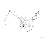 Pasek klinowy na alternator BMW E30 E28 324td 524td - 11232241172