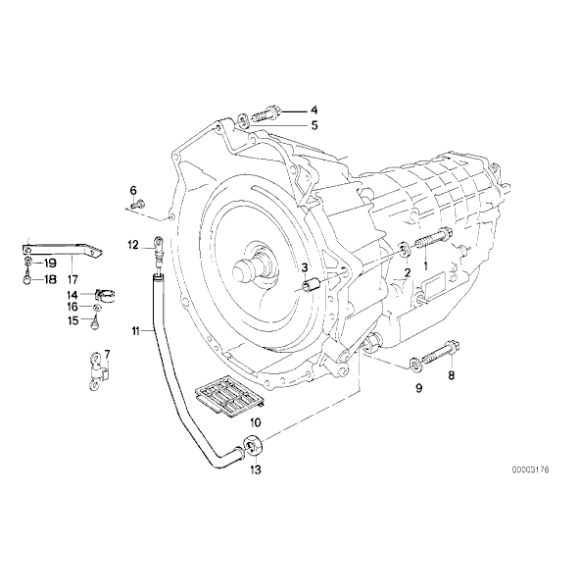 3HP22, Przewód wlewu oleju - 24111217436