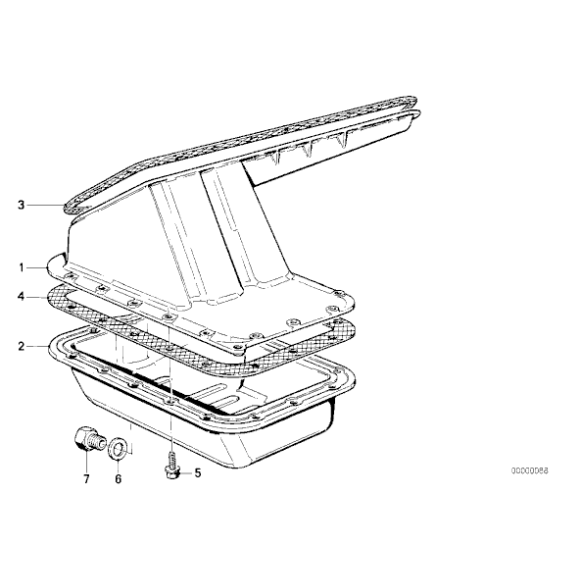 11131727983 Uszczelka miski dolna BMW E30 316i 318i M3 320is - 11131727983 - Części oryginalne BMW Łódź | Sklep internetowy BMW