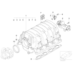 11617521181 Uszczelka kol. dolotowego BMW X5 E53 E60 E61 E63 E65 645i 4,4i 4,8is 645Ci 735i 745i - 11617521181 - Części oryginalne BMW Łódź | Sklep internetowy BMW