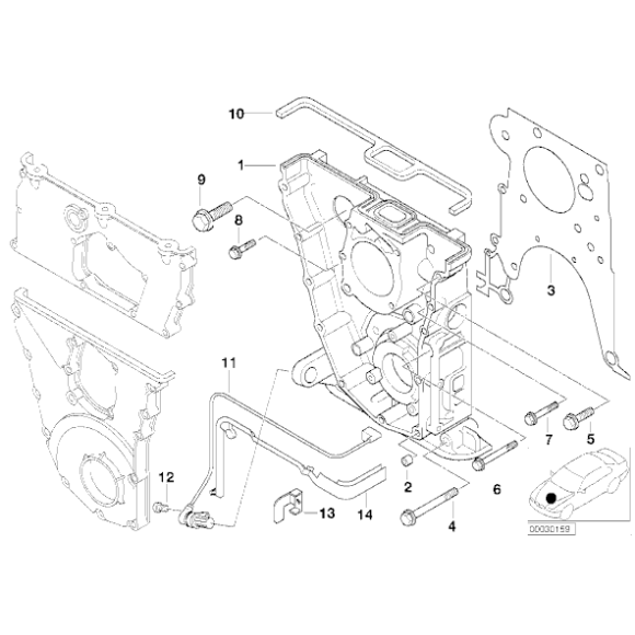 Czujnik impulsów wału korbowego BMW E36 318is M42 prod. po 09.1993r. - 12141247259