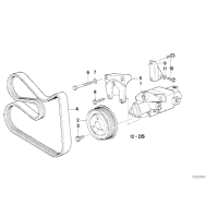 Pasek micro alternatora BMW E36 E34 320 520 325 525 - 11281735190