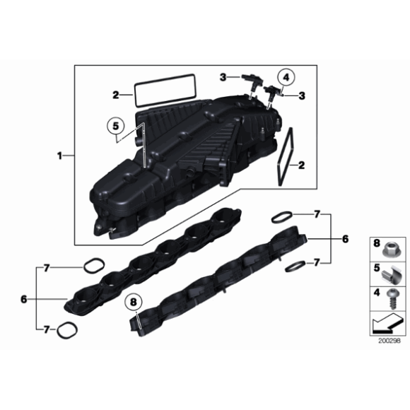 11617545279 Nakrętka kołnierzowa BMW E34 E38 E39 E46 E53 E60 E63 E65 E70 E83 E87 E90 F01 F07 F10 F12 - 11617545279 - Części oryginalne BMW Łódź | Sklep internetowy BMW