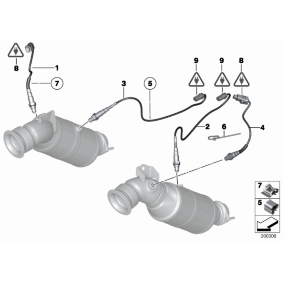 Sonda lambda BMW F01 F20 F21 F30 F31 MINI R55N R56N R58 R59 R60 R61 - 11787595353