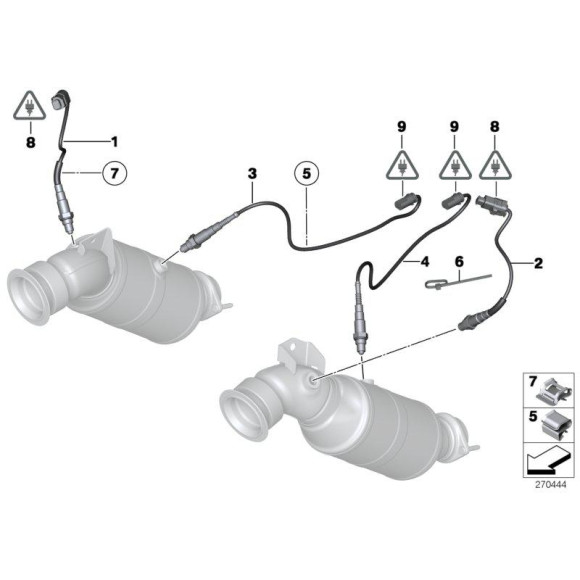 Sonda lambda BMW F01 F20 F21 F30 F31 MINI R55N R56N R58 R59 R60 R61 - 11787595353