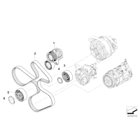 Rolka paska BMW E60N E61N E82 E90 E91 E92 E93 335i 335xi 135i 535i 535xi - 11287557851