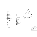 Podkładka wybieraka zmiany biegów BMW E21 E23 E24 E28 E30 E32 - 25111220221