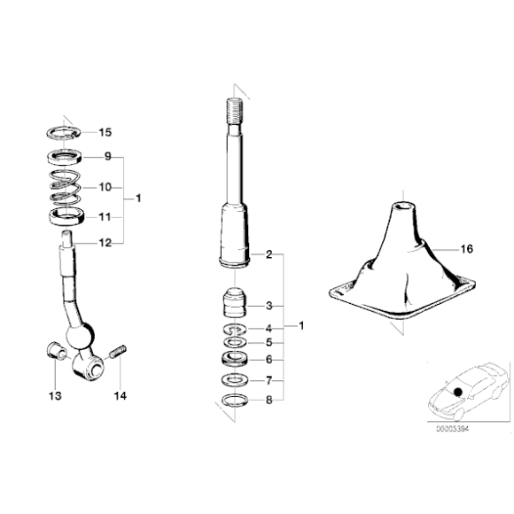 Pokrywa wybieraka BMW E21 E23 E24 E28 E30 E32 - 25111220228