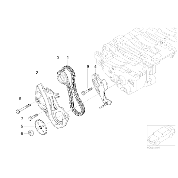 11277500502 Łańcuch BMW E46 E90 E87 E81 E91 X3 316 318 320 116 118 120 E60 520 - 11277500502 - Części oryginalne BMW Łódź | Sklep internetowy BMW