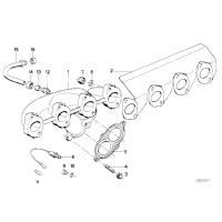 Uszczelka kolektora wydechowego BMW E30 E28 M10 - 11621723876