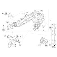 11618511363 Kolektor ssący BMW E70 E71 E90 F01 F02 F07 F10 N57. - 11618511363 - Części oryginalne BMW Łódź | Sklep internetowy BMW