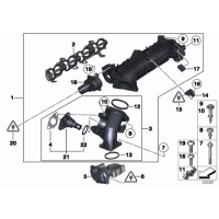 11617807991 Kolektor ssący BMW E84 E90N F07 F10 F15 F20 F22 F25 F30 F32 F34 F36 - 11617807991 - Części oryginalne BMW Łódź | Sklep internetowy BMW