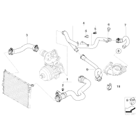 Wąż chłodnicy BMW E53 X5 3,0d M57 - 11532248057