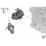 Termostat BMW E84 F10 F11 F15 F20 F25 F30 F31 F32 F34 F36 520i 528i 125i 220i 228i 320i 328i 420i 428i - 11538648791