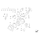 Obejma uszczelniająca przepustnicy BMW A67 K02 K03 K25 K255 K25H K26 K27 K28 K29 K80 K81 K82 - 11617680689