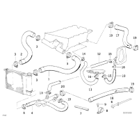 Przewód elastyczny układu chłodzenia BMW E36 318is 318i 316i M40 M42 - 11531721711