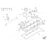 Czujnik wałka rozrządu BMW E60N E70N E71 E81 E82 E83 E84 E90 F01 F10 F07 F12 F15 F20 F26 F30 MINI R60 - 13627803093