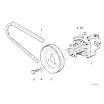 Pasek klinowy BMW E30 E34 E21 E28 - 32421706825