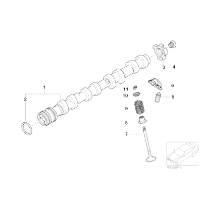Dźwigienka zaworowa BMW E46 E53 X5 E60 E61 E63 E64 E65 E66 E70 E83 E81 E84 E90 E91 E92 - 11337530981